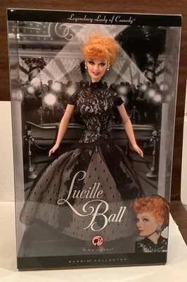 Muñeca Lucille Ball Barbie Legendaria Dama de la Comedia Lucy Etiqueta Rosa 2008 Foto 1 de 4