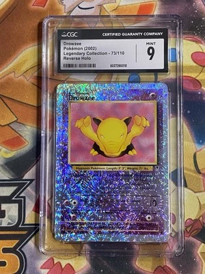 Drowzee 2002 Pokémon Legendary Collection Reverse Holo Rare CGC 9 73/110 - Image 1 of 2