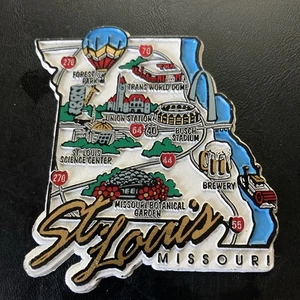 St. Louis, Missouri Refrigerator Fridge Magnet Travel Tourist Souvenir US States - Picture 1 of 6