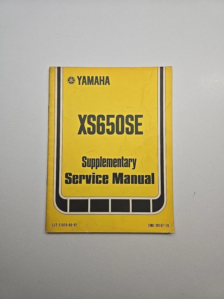 Yamaha XS650SE XS 650 1978 original manual de servicio complementario LIT-11616-00-91 Foto 1 de 4