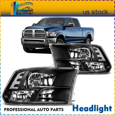 Juego de faros delanteros de repuesto para Ram 3500 5,7 L 2011-2017 2018 Foto 1 de 4
