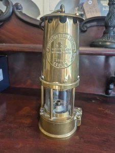 Eccles Protector Type 6 miners safety lamp Brass Vintage - Picture 1 of 7