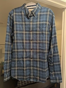 2x L.L.Bean Men's Scotch Plaid Flannel Shirts, Size Medium Slim Fit (Two Shirts) - Picture 1 of 8