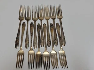 13 Oneida Tudor Community Plate Queen Bess II Dinner Forks VG Cond - Picture 1 of 8