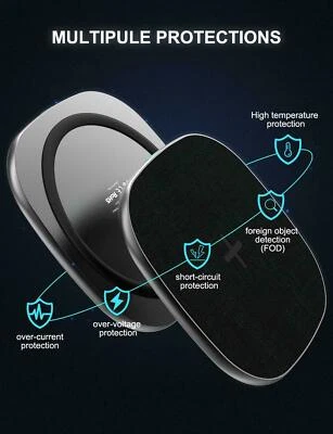 [Upgraded] Wireless Charger, 7.5W Fast Charger Comp (No AC Adapter) - Image 1 of 4