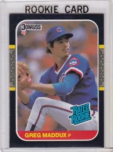 1987 Donruss Baseball Card #36 Greg Maddux Rookie Chicago Cubs - NrMt-Mt - Picture 1 of 2