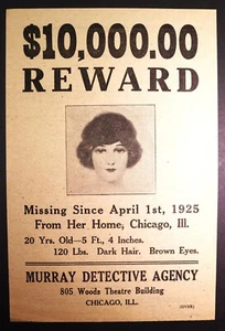 Very RARE 1925 Catchy Flyer for Chicago's Wood Theatre & Ted Snyder's Song Shop - Picture 1 of 3