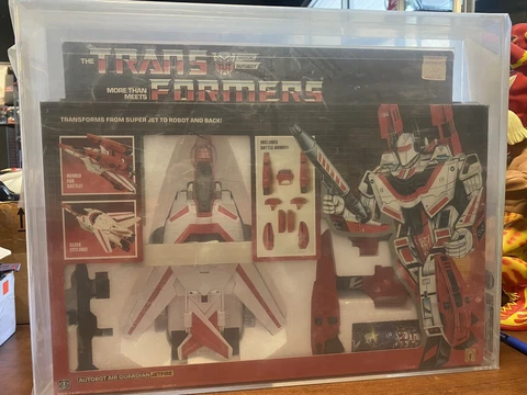 1985 G1 Transformers Jetfire Mint In Sealed BOX CAS Graded 85! 90 Subs AFA MISB Cover