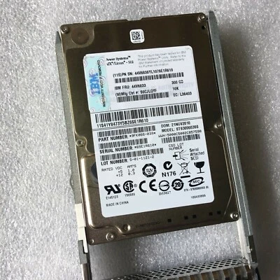 44V6833 IBM 300GB 10K RPM SAS SFF (AIX) pSeries HDD 44V6831 - Image 1 of 3
