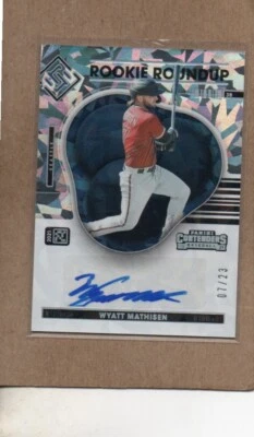wyatt mathisen auto seattle mariners rra-wm 07/23 panini contenders - Image 1 of 2