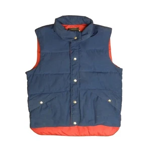 Vintage JC Penney Puffer Vest Jacket Size Medium Blue Insulated - Picture 1 of 5