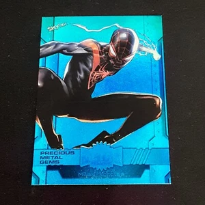2024 Upper Deck Marvel Metal Universe Avengers Miles Morales PMG BLUE 25/50 DD1 - Bild 1 von 2
