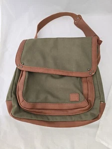 CONVERTIBLE THE SAK CROSSBODY BACKPACK ZIP MULTI POCKETS Olive Green - Picture 1 of 12