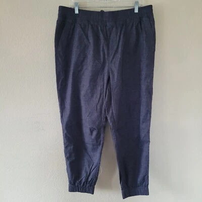 Pantalones Prana Mujer Gris Breathe Mantra Ligeros Informales Fluidos Jogger Cáñamo XL Foto 1 de 4