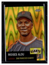 2022 Topps Chrome Platinum #360 Moises Alou yellow wave 193/250 nr mint/mint