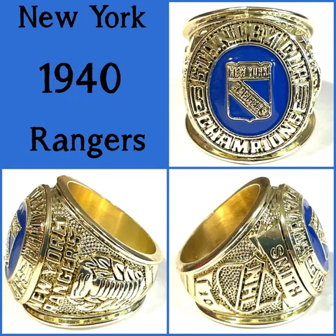 New York Rangers 1940 Championship Ring Size 11 Cover