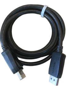 HotRon Cable Display Port to Display Port Cord DP Male to Male 4K HD w/ Latches - Afbeelding 1 van 8