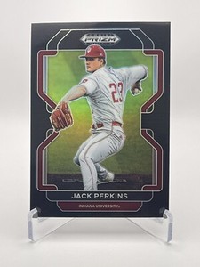 2022 Panini Prizm Draft Picks Jack Perkins (RC) Black Prizm #PDP154 Oakland A's