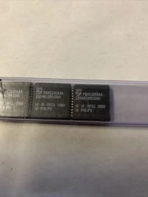 P80C32EBAA 2354A109531hH Intel Philips prom chips 14x quantity In Sleeve - Image 1 of 3