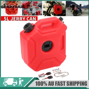 5L Jerry Can Spare Container Car Motorcycle Fuel Tank Storage With Lock Portable - Picture 1 of 16
