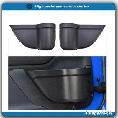 Caja organizadora de bolsillos de almacenamiento de puerta delantera para Jeep Wrangler JK JKU de 2/4 puertas 2011+ 2/4 puertas Foto 1 de 4