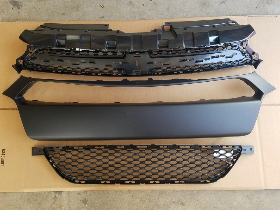 Комплект из 3 шт. 2013–2016 DODGE DART молдинг переднего бампера и верхняя и нижняя решетка НОВЫЕ - Изображение 1 из 1