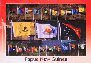 Papua New Guinea Flags Postcard 30th Anniversary Unposted NEW - Picture 1 of 2