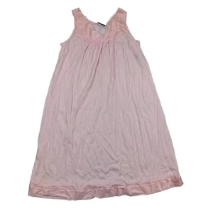 Vintage Vanity Fair Nachthemd Gr. Small 100% Nylon rosa 30-107 Dessous ärmellos - Bild 1 von 8