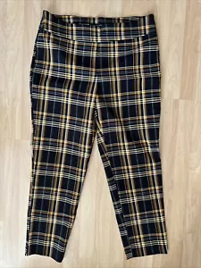 COUNTERPARTS taglia 14 nuovo senza etichette pantalone donna a quadri con cuciture interne 27" - Foto 1 di 3