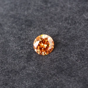5Pcs Champagne 6MM 1.45CT Round Cut Shape CZ AAAAA Loose Gemstones - Picture 1 of 5