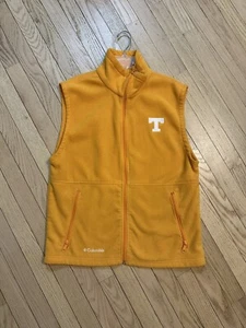 Medium- Columbia 100% Polyester Full Zip University of Tennessee Orange Vest - Picture 1 of 6