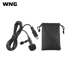 Mini USB Microphone Lavalier Mic Omni-directional W Collar Clip for GoPro 3 3+/4 - Picture 1 of 8