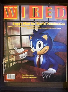 WIRED Magazine 1993 Dec 1.06 Sega Sonic the Hedgehog Nanotech Kevin Kelly RARE! - Picture 1 of 3