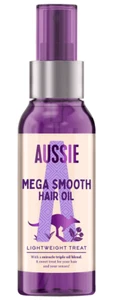 Aussie - Mega Smooth & Repair Hair Oil 100ml, Lightweight Treatment - Picture 1 of 5