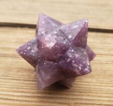 LARGE 12 POINT LEPIDOLITE GEMSTONE MERKABA STAR (ONE)