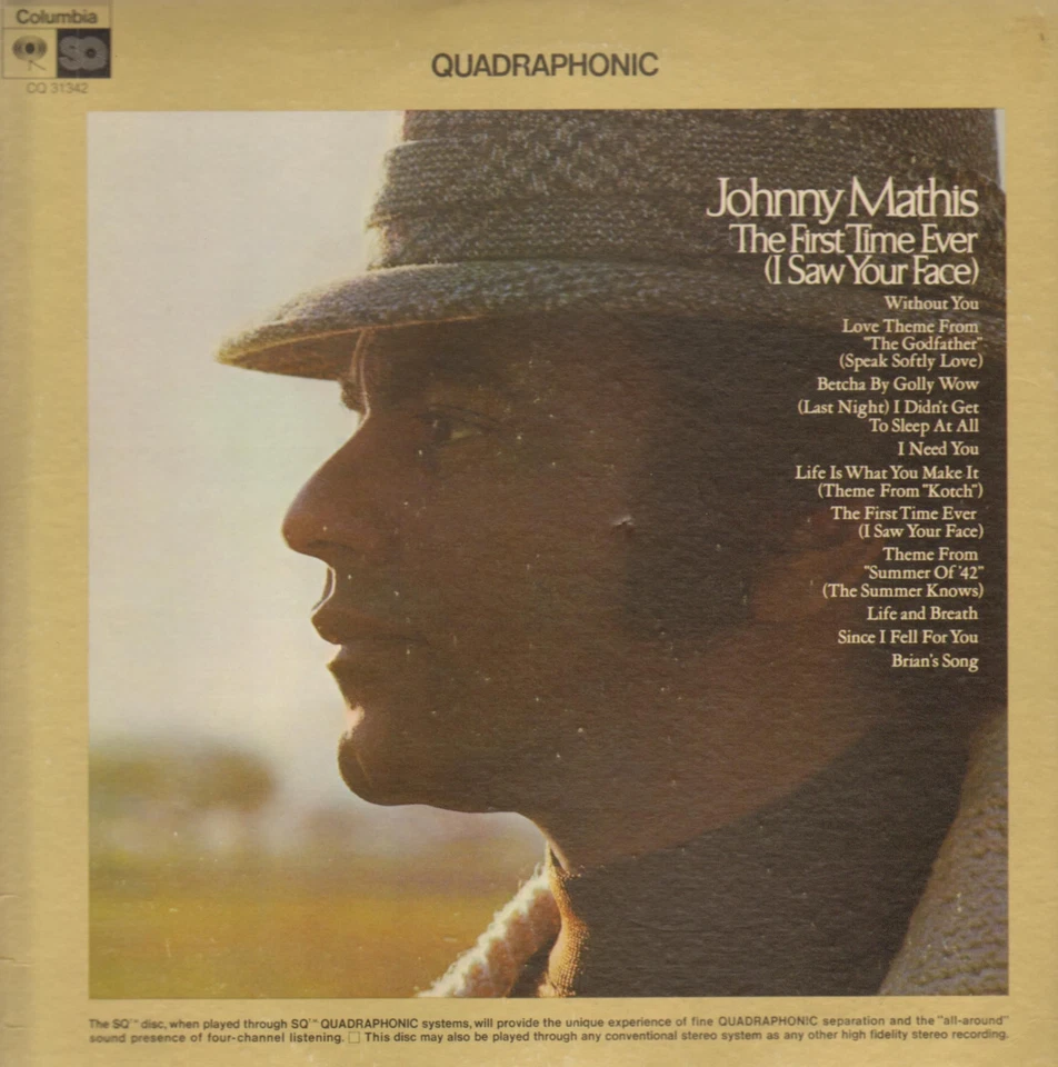Johnny Mathis - The First Time Ever (I Saw Your Face) - Quadraphonic LP - Image 1 of 1