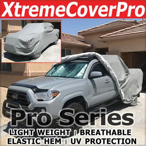 2016 2017 2018 2019 TOYOTA TACOMA DOUBLE CAB 6FT BED BREATHABLE TRUCK COVER GREY - Foto 1 di 9