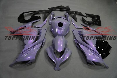Chameleon Gray Dazz Purple Fairing Kit +Tank For Kawasaki Ninja 300 2013-2017 - Image 1 of 4