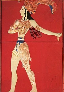 Alte Kunstpostkarte - Der Priester-König aus dem Palast von Knossos - Bild 1 von 1