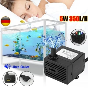 Teichpumpe Springbrunnen Leise Aquarium Brunnen Tauchpumpe Zimmerbrunnenpumpe DE - Bild 1 von 30