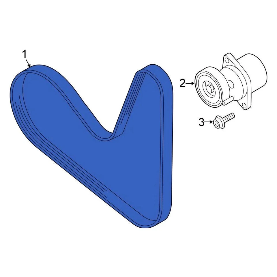 For Volkswagen GTI 2015-2021 Volkswagen 06L903137A Serpentine Belt - Изображение 1 из 4