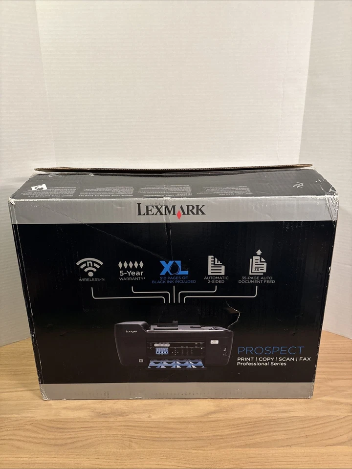 Lexmark Prospect Pro205 Professional Wireless 4 In 1 Inkjet Printer Fax “No Ink” - Image 1 of 4