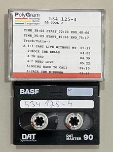 LL Cool J - All World Hip Hop DAT Production Master Digital Audio Tape Cassette - Picture 1 of 3