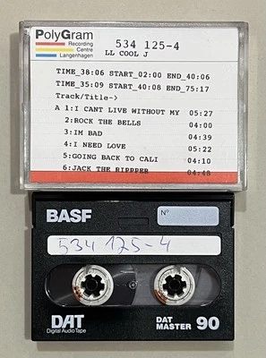 LL Cool J - All World Hip Hop DAT Production Master Digital Audio Tape Cassette - Image 1 of 3