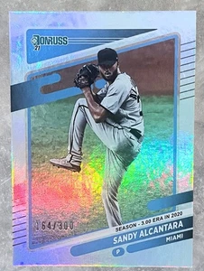 2021 Donruss Season Stat Line /300 Sandy Alcantara #149 164/300 Marlins - Bild 1 von 2