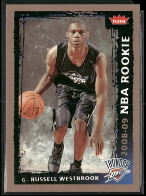 2008-09 Fleer #204 Russell Westbrook 新秀 RC — 第 1/2 张图片