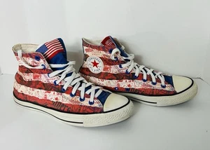 Größe 10 Herren Converse Chuck Taylor All-Star Flagge Hi Tops USA amerikanisch - Bild 1 von 10