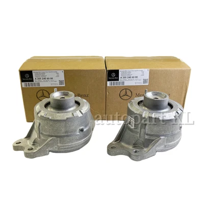 Left + Right Engine Motor Mounts For Mercedes-Benz C300 E300 GLC300 A2052401000 Foto 1 de 4