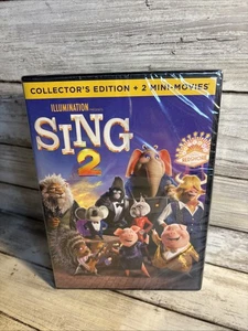 New! Sing 2 Collector's Edition + 2 Mini Movies (DVD, 2021) Sealed Ships Free - Bild 1 von 4