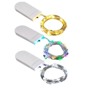 LED -Schnur Feenleuchte Draht Batterie angetrieben 1m 10LED -Schnur Licht für D - Bild 1 von 15